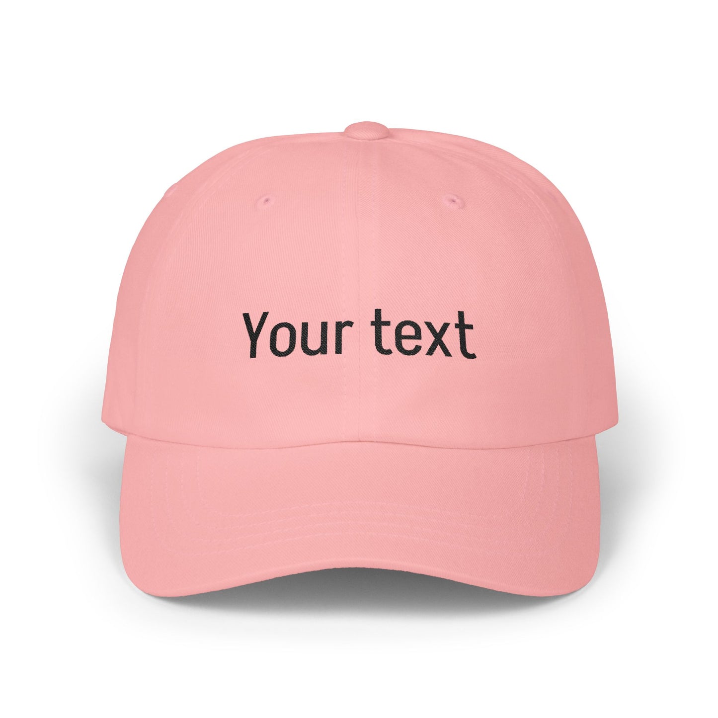 Customizable Classic Dad Cap — Personalized Embroidered Text Baseball Hat