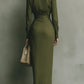 MELIORA | WRAP-STYLE MAXI DRESS