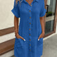 Sleeveless Vintage Shirt Dress