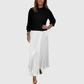 ALARICE | MAXI DRESS WITH SWEATER & PLEATED SKIRT