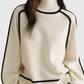 MARIEL | STRIPED TURTLENECK KNIT SWEATER