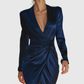 AVA | ELEGANT DEEP V-NECK DRESS