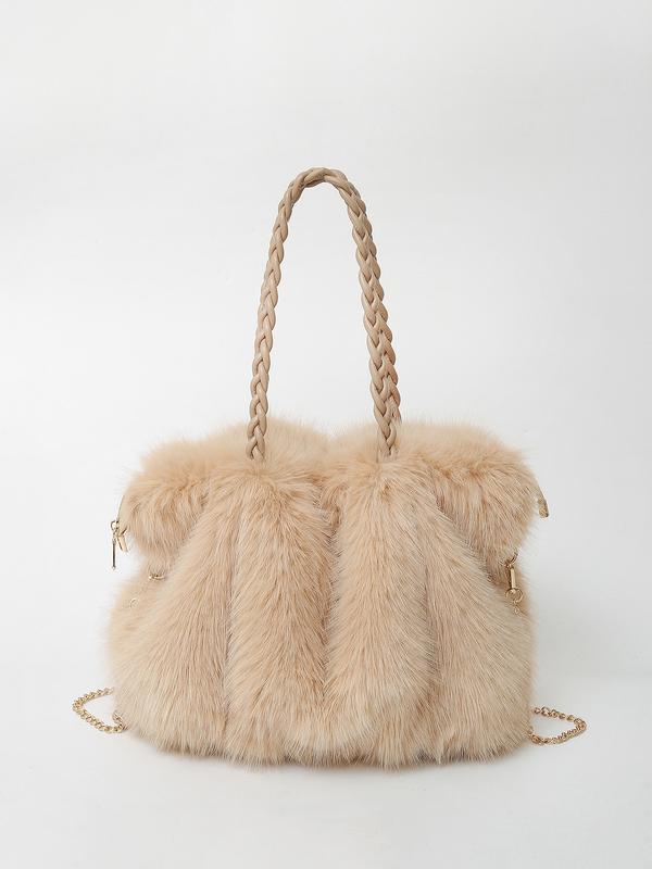 LARIBELLE™ - VERSATILE PLUSH VELVET SHOULDER TOTE BAG