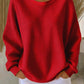 KATE | WAFFLE KNIT WINTER SWEATSHIRT