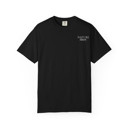 Nature Camp T-Shirt — Forest Night Badge Graphic
