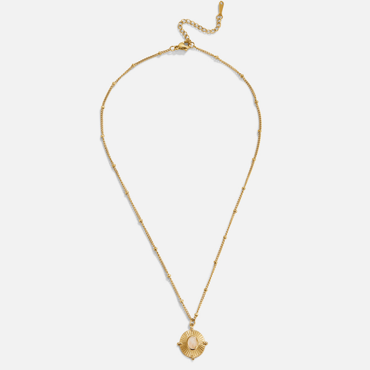 Juliane – Collana dorata con delicato dettaglio circolare