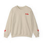 Valentine Heart Tic-Tac-Toe Crewneck Sweatshirt