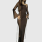 SYBILLA | WINTER LONG-SLEEVE MAXI DRESS