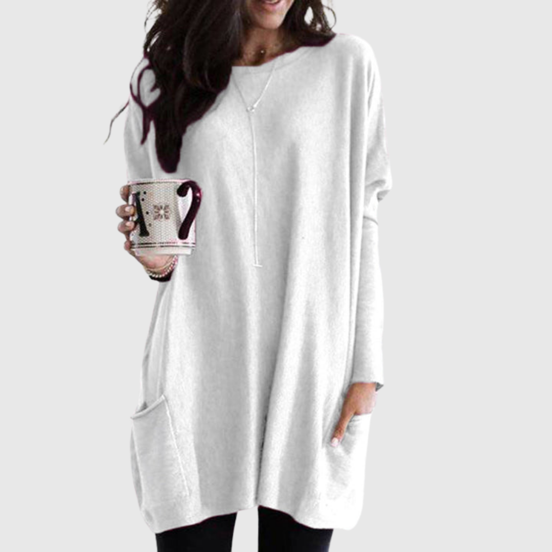 FENORA | RELAXED POCKET TUNIC WITH COVERAGE