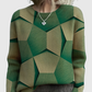 LAVINIA | KNIT SWEATER WITH GEOMETRIC 3D PATTERN