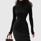 IESLA | HIGH NECK TIGHT-FASHION DRESS