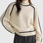 MARIEL | STRIPED TURTLENECK KNIT SWEATER
