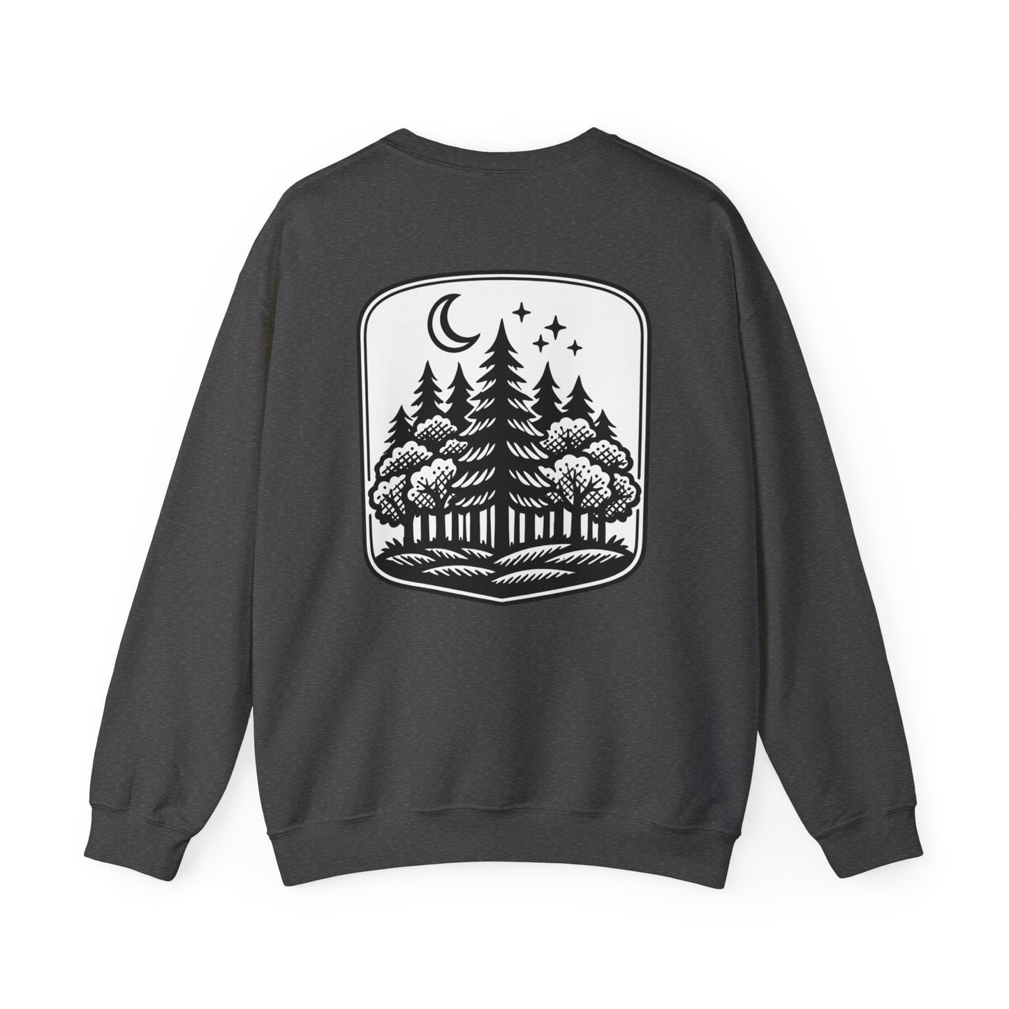 Forest Night Crewneck | Nature-Inspired Forest Green Sweatshirt