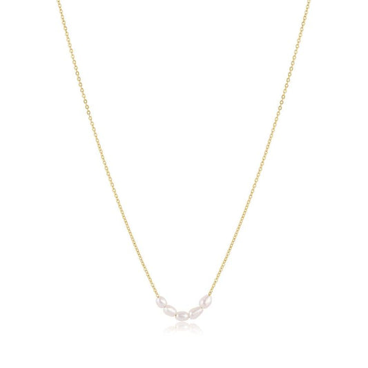 Juliana – Collana dorata dalla struttura minimalista