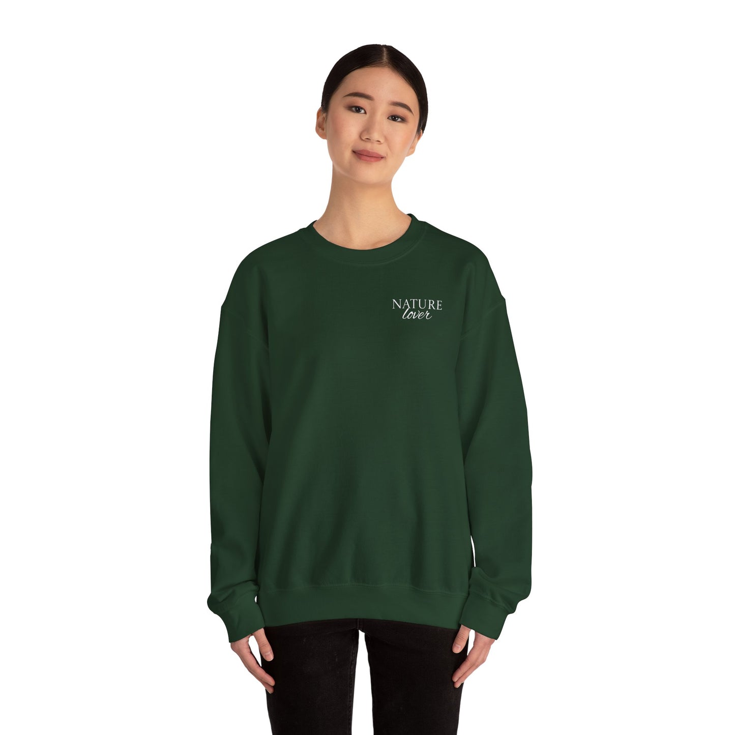 Forest Night Crewneck | Nature-Inspired Forest Green Sweatshirt