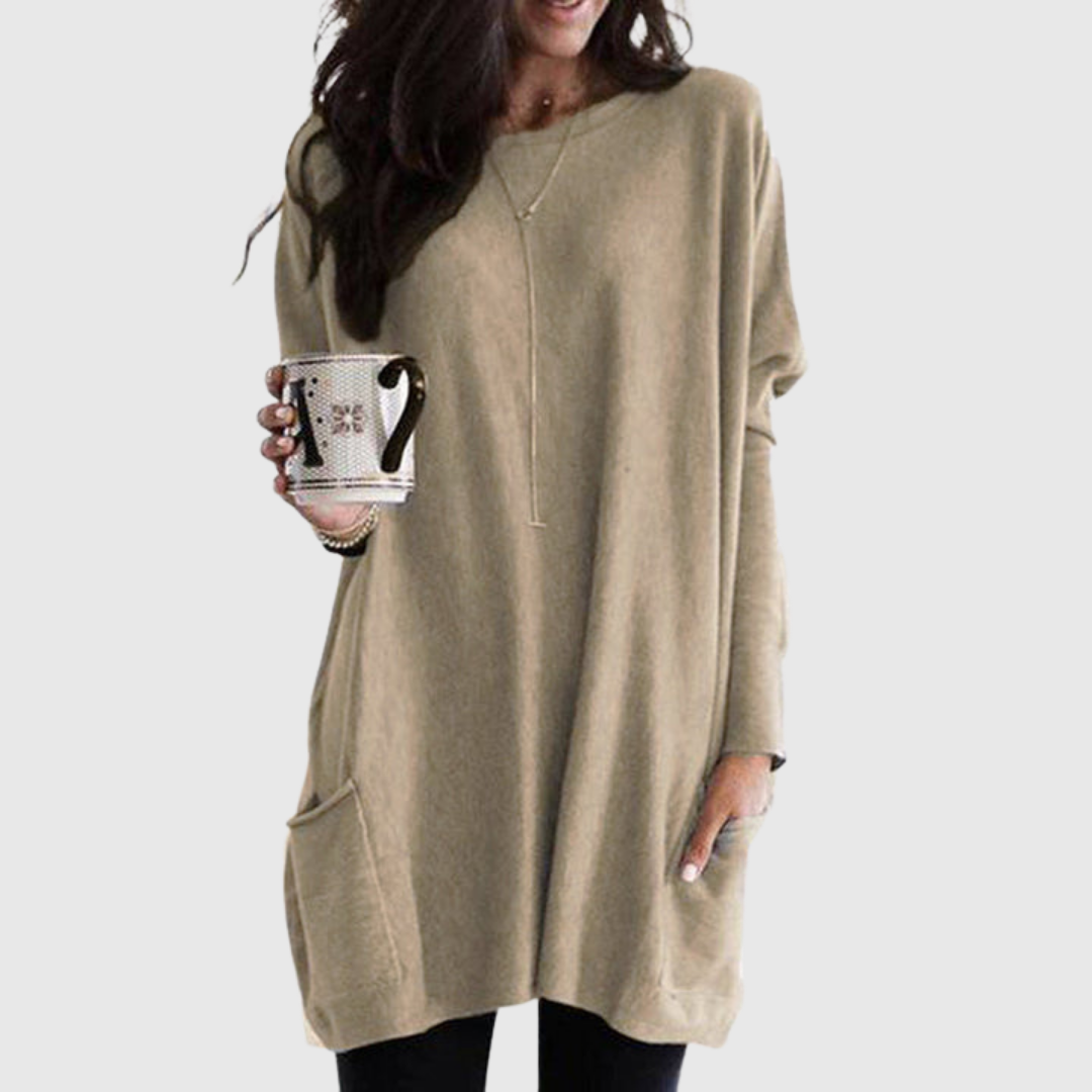 FENORA | RELAXED POCKET TUNIC WITH COVERAGE