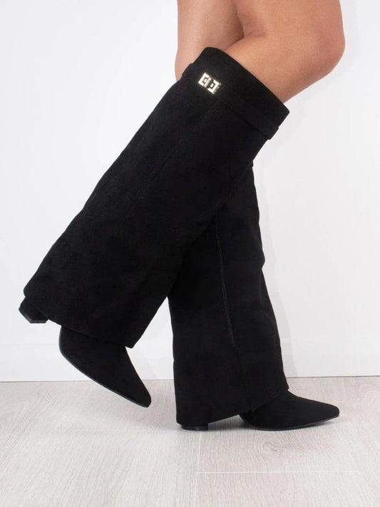 HARRIET | WOMEN'S LEATHER THIGH-HIGH BOOTS WITH BUCKLE