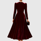 SOOPIE | ELEGANT NAVY BLUE & BURGUNDY WEDDING DRESS