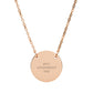 Personalized Engraved Circle Necklace – Custom Name/Date Pendant
