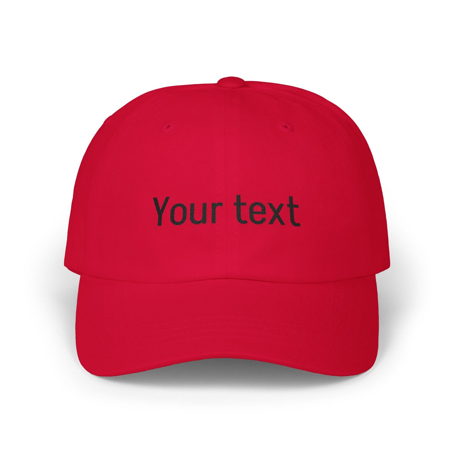 Customizable Classic Dad Cap — Personalized Embroidered Text Baseball Hat