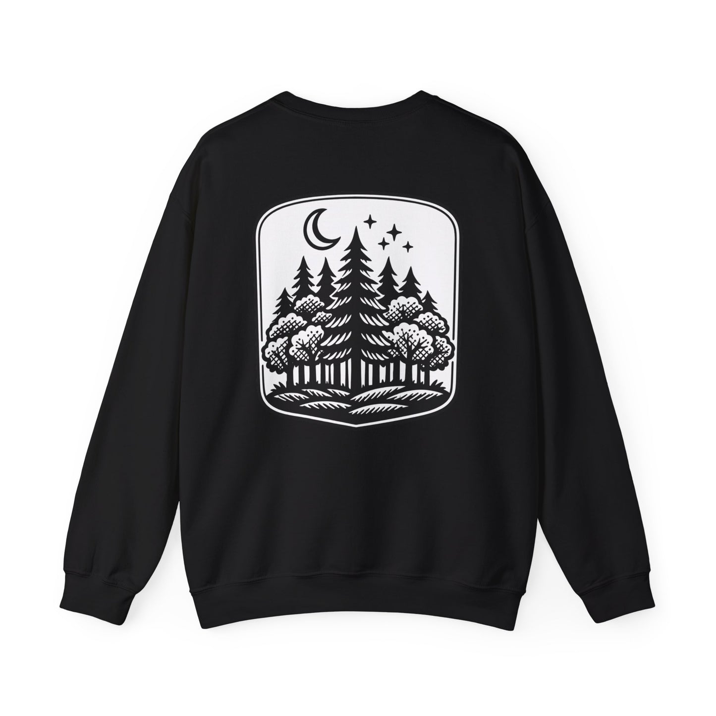 Forest Night Crewneck | Nature-Inspired Forest Green Sweatshirt
