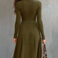 ZINNIA | ZIPPERED LONG SLEEVE DRESS WITH STRETCH FABRIC