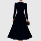 SOOPIE | ELEGANT NAVY BLUE & BURGUNDY WEDDING DRESS