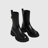 HELENA | BUCKLE CHUNKY ANKLE BOOTS