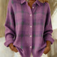MARCOLLINE | RETRO PLAID SWEATER WITH CASUAL CONTRAST