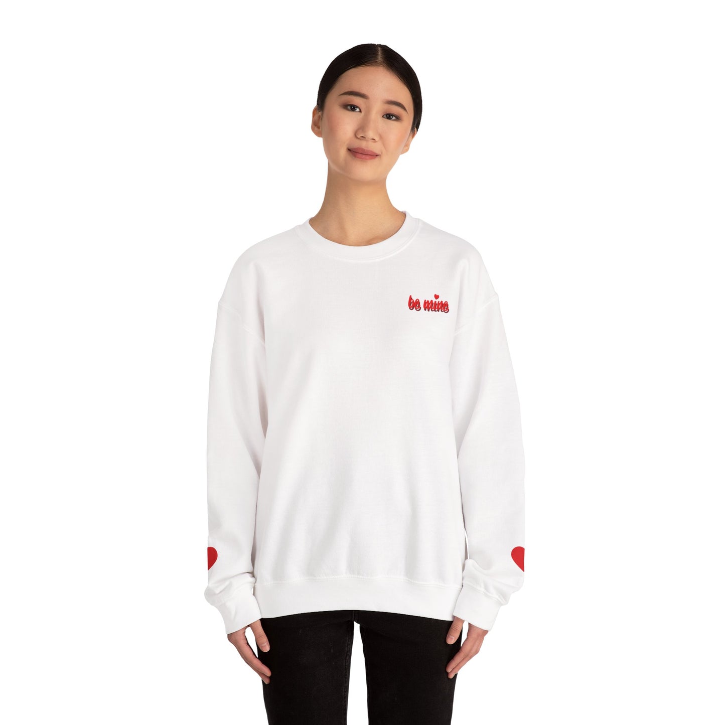 Valentine Heart Tic-Tac-Toe Crewneck Sweatshirt
