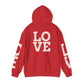 LOVE Hoodie — Minimal Pink Lettering Pullover