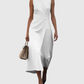 CLARIMOND | ELEGANT ROUND NECK DRESS