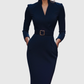 CLARIBEL | REFINED MIDI DRESS