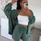 Women’s Cotton 2-Piece Lounge Set – Shirt & Shorts