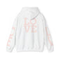 LOVE Hoodie — Minimal Pink Lettering Pullover