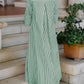 Women’s Elegant Striped Shirt Cape – Long Sleeve Button Shirt