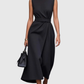 CLARIMOND | ELEGANT ROUND NECK DRESS