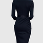 CLARIBEL | REFINED MIDI DRESS