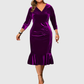 ZAAR | VELVET CHRISTMAS MIDI DRESS