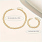 SQUARE BUCKLE NECKLACE & BRACELET SET