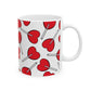 Heart Lollipop Ceramic Mug – Red Candy Pattern 11oz & 15oz