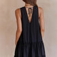 Women's Deep V-Neck Ruched Bodycon Dress