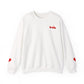 Valentine Heart Tic-Tac-Toe Crewneck Sweatshirt