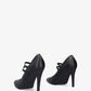 MARLOWE | Pointed Toe Mary Jane Heels | Double Strap Black