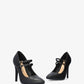 MARLOWE | Pointed Toe Mary Jane Heels | Double Strap Black