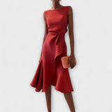 ARIANA | PLEATED MIDI DRESS