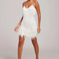 ALICIA | FEATHER MINI DRESS