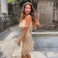 ALICIA | FEATHER MINI DRESS
