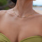 Marlene – Collana dorata semplice con profilo liscio
