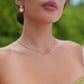 Marlene – Collana dorata semplice con profilo liscio